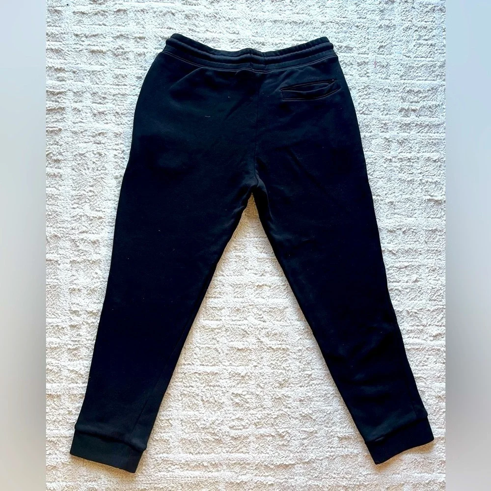 H&M Black Joggers with Tapered Ankle and Elastic Waistband